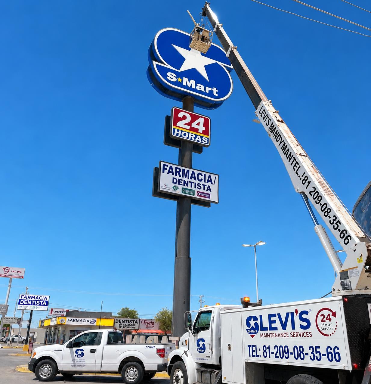 Instalación de Anuncio S-Mart - Vista Diurna